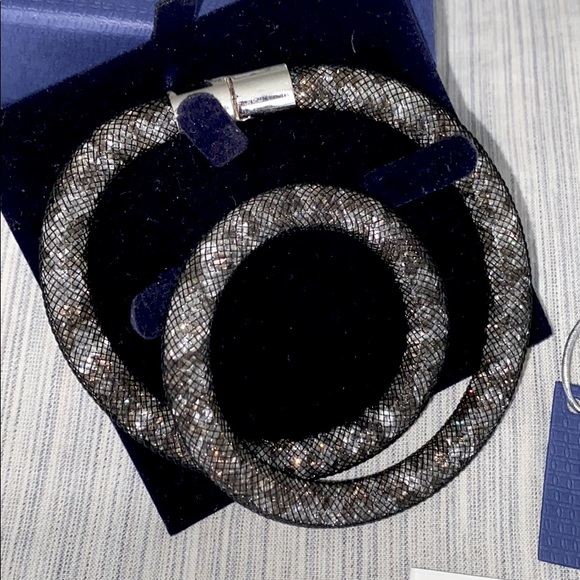 Swarovski Stardust Double Wrap Crystal Bracelet - Picture 8 of 15